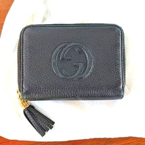 Mint Authentic Gucci DISCO mini in SOHO soft pebbled leather in black